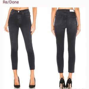 Re/done ankle crop jeans